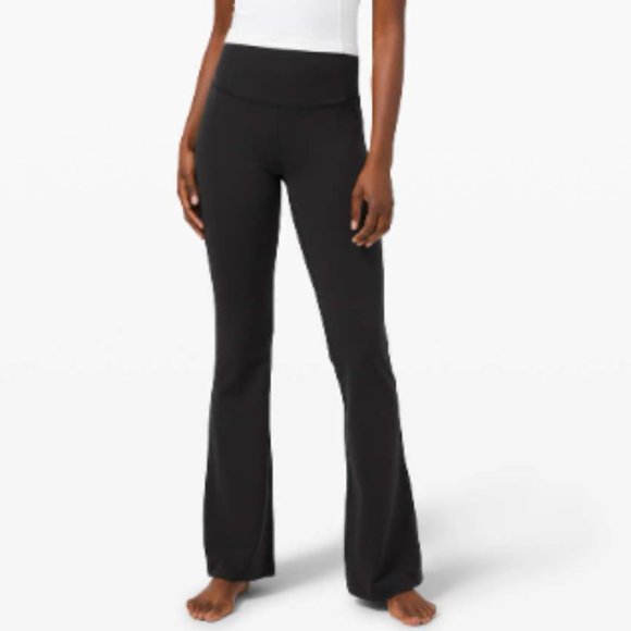 lululemon Groove Pant Flare Super High-Rise *Nulu Black Size 6 NWT - Picture 1 of 8